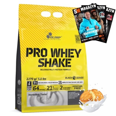 OLIMP PRO WHEY SHAKE BIAŁKO WPC WPI MIĘŚNIE AMINOKWASY ANABOLIZM 2270 g