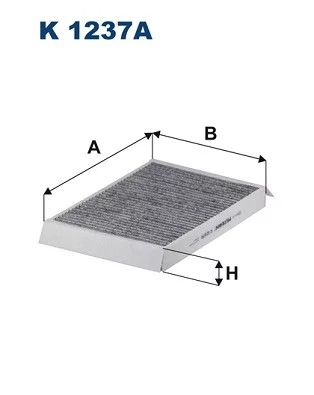 K1237A FILTER CABINS CARBON  