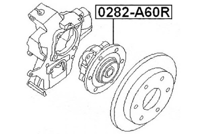 Febest подшипник колеса nissan задняя armada patrol febes фото №1