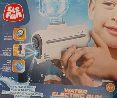 Pistolet na wodę Elefun biały