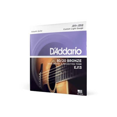 D'Addario EJ13 struny gitary akustycznej 11-52