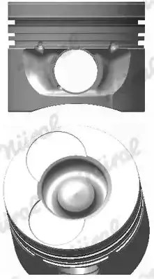 Поршень двигуна 87-743107-00 nüral mercedes фото №1