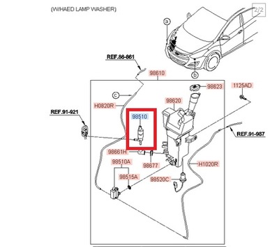 НАСОС ОМЫВАТЕЛЯ KIA CEED III 1.6 12-