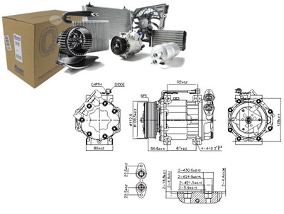 КОМПРЕССОР КОНДИЦИОНЕРА VOLVO C30 S40 II S60 II S80 II V50 V60 I V70