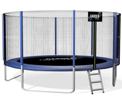 OUTLET TRAMPOLINA OGRODOWA DRABINKA 435cm 14ft