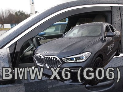 SIDE-WINDOW DEFLECTORS HEKO BMW X6 G05 5D FROM 2019 2 PC. PRZFROM  