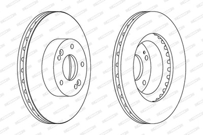 FERODO DDF1630C ДИСКИ ТОРМОЗНЫЕ ТОРМОЗНЫЕ