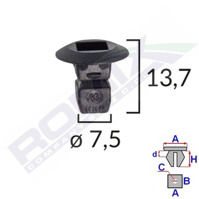 РАЗЪЕМ КРЕПЛЕНИЯ ZAKOLI VW SKODA SEAT AUDI X10SZT