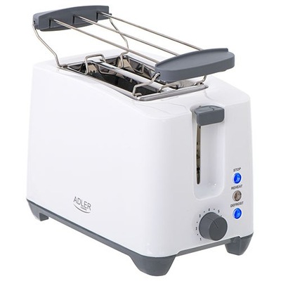 Adler Toaster AD 3216 Power 750 W, Number of slots 2, Housing material Plas