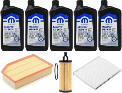 Mopar 0w20 4,8l + фільтри jeep gladiator 3,6 20-22 фото №1