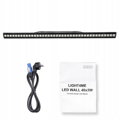 LISTWA OŚWIETLENIOWA ŚWIATŁO SCENICZNE BELKA LIGHT4ME LED WALL 40x3W RGB