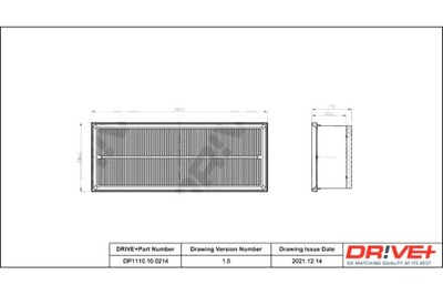 DRIVE+ ФИЛЬТР ВОЗДУХА VOLKSWAGEN 2.0D 12-18 T IGUAN VAN