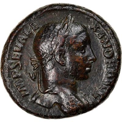 Severus Alexander, As, 222-231, Rome, Bardzo rzadk
