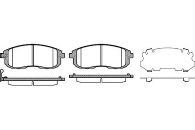 Remsa гальмівні колодки гальмівні nissan tiida хетчбек 1.8 фото №1