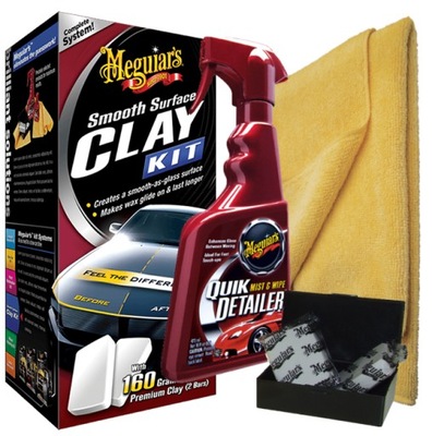 Meguiars SMOOTH SURFACE CLAY Duży Zestaw Glinką