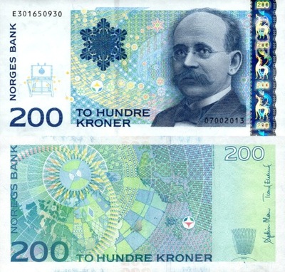 # NORWEGIA - 200 KORON - 2013 - P-50f - UNC