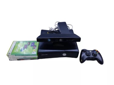 KONSOLA XBOX 360 300GB + 4 GRY + KINECT