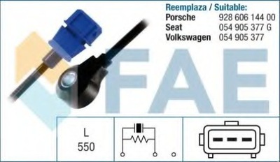 SENSOR DETONACIÓN STUKOWEGO AUDI VW  