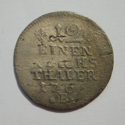 1/12 Talara, Einen Reichs Thaler 1766r. X186