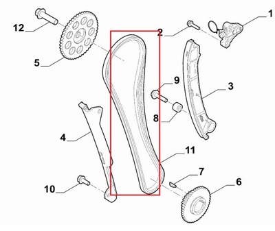 Цепь распределительного вала alfa romeo giulia stelvio 2.0 фото №1