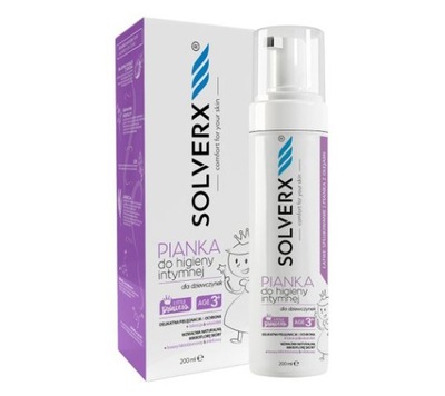 Solverx Little Princess Pianka do Higieny Intymnej dla Dziewczynek 200ml