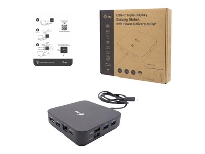 I-TEC USB-C HDMI Dual DP Docking Station with Power Delivery 100 W
