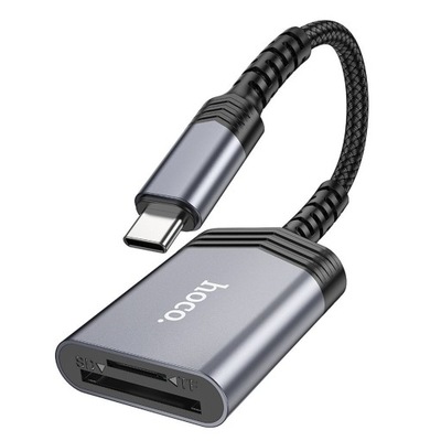 Czytnik kart pamięci SD TF micro do 2TB Hoco UA25 ze złączem USB-C