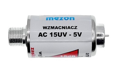 Wzmacniacz antenowy DVB-T2 15dB 5V AC15UV Mezon