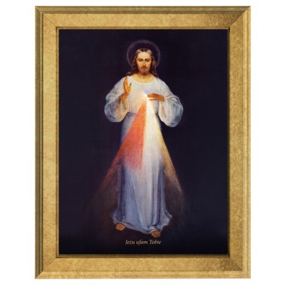 Wileński obraz Jezu Ufam Tobie w ramie 30 x 40