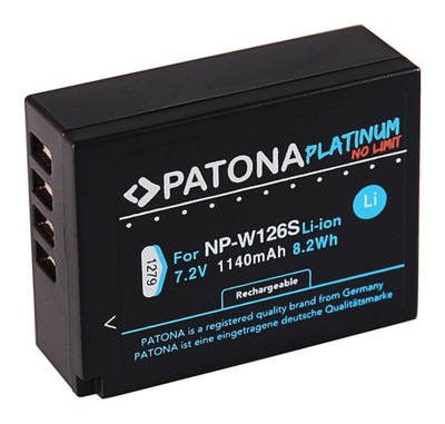 Bateria Patona Platinum NP-W126s do Fuji 1140mAh