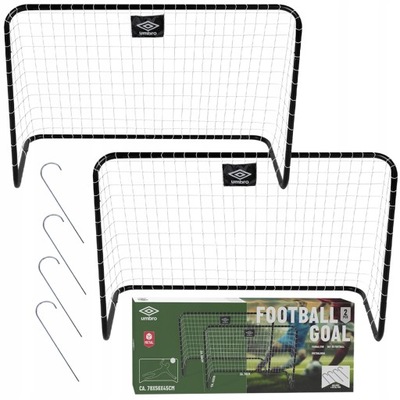 UMBRO Bramka piłkarska ogrodowa składana przenośna 2 sztuki 78x56x45 cm