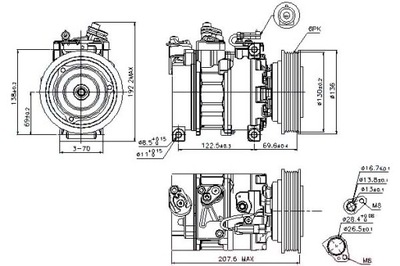 Nissens компрессор кондиционера alfa romeo 156 166 фото №1