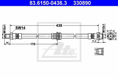 FIL DE FREIN ÉLASTIQUE 83.6150-0436.3 - milautoparts-fr.ukrlive.com