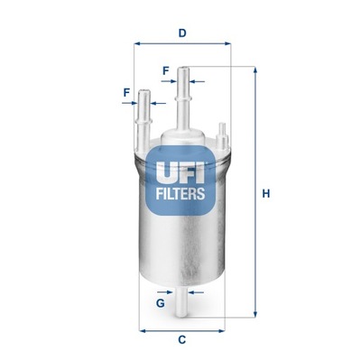 UFI 31.833.00 ФІЛЬТР ПАЛИВА