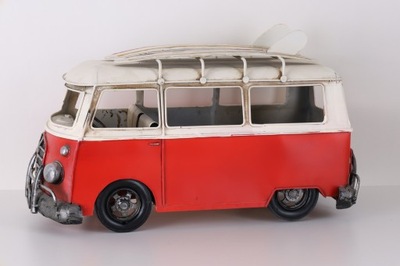 DUŻY Metalowy Model Bus VOLKSWAGEN OGÓREK