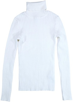 Sweterek dziewczynka golf PRIMARK biały 146, 10-11 lat