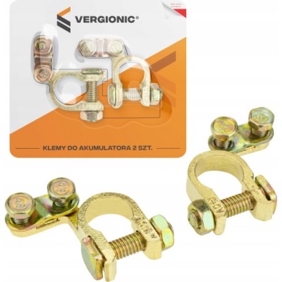 Клеми akumulatorowe універсальні akumulatr +/- 2szt vergionic фото №1