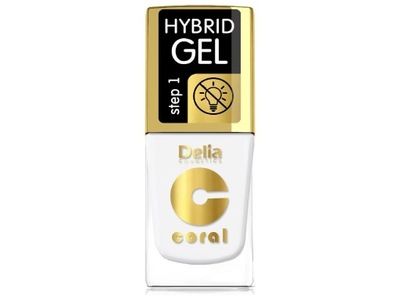 DELIA COSMETICS Coral Hybrid Gel Emalia do paznokci nr 84 11ml