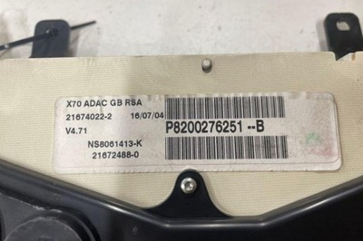 Лічильник renault master ii фургон fd p8200276251 2.5l дизель 73kw 2004 фото №1