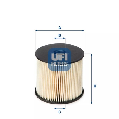 FILTRO COMBUSTIBLES UFI 26.003.00  