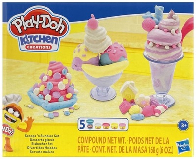Ciastolina Play-doh desery lodowe