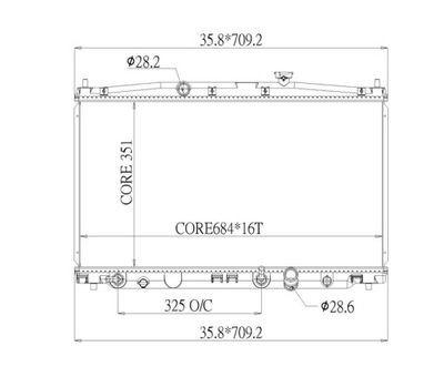 Радіатор honda insight 09- nowa фото №1