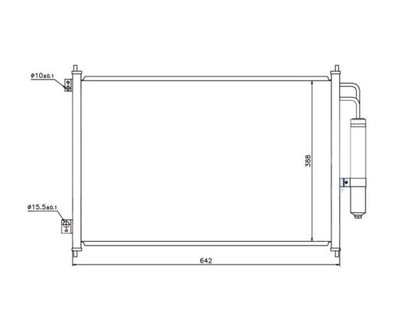 NISSAN ROGUE 08 - 14 CONDENSER RADIATOR AIR CONDITIONER  