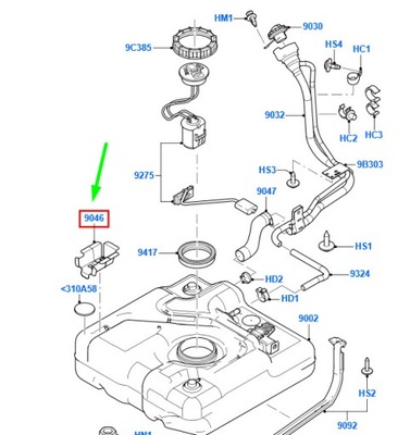 Ford transit connect mk1 передня частина fuel бак кронштейн 4638398 original фото №1