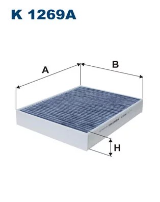 K1269A FILTER CABINS CARBON  