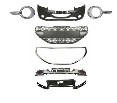 Peugeot 208 бампер kompletny + капот фото №1