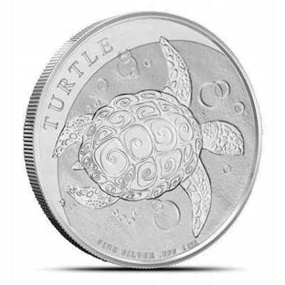Moneta Żółw Szylkretowy 1 uncja srebra 2022 rok 1 oz Ag 999 srebro