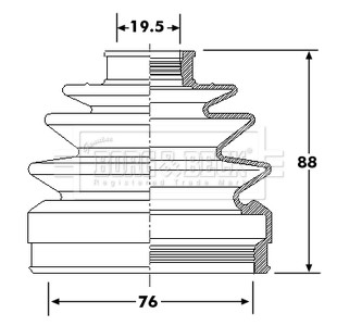 BORG & BECK BCB6294 КОМПЛЕКТ ЗАЩИТ, СИСТЕМА KIEROW