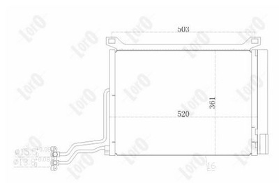 КОНДЕНСАТОР BMW 032-016-0003/ABA ABAKUS