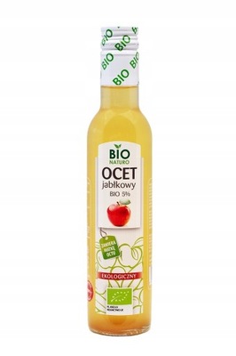 Ocet Jabłkowy BIO Żywy Niepasteryzowany EKOLOGICZNY 250ml / BIO Naturo